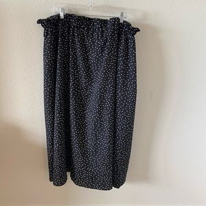 Polka Dot Midi Skirt